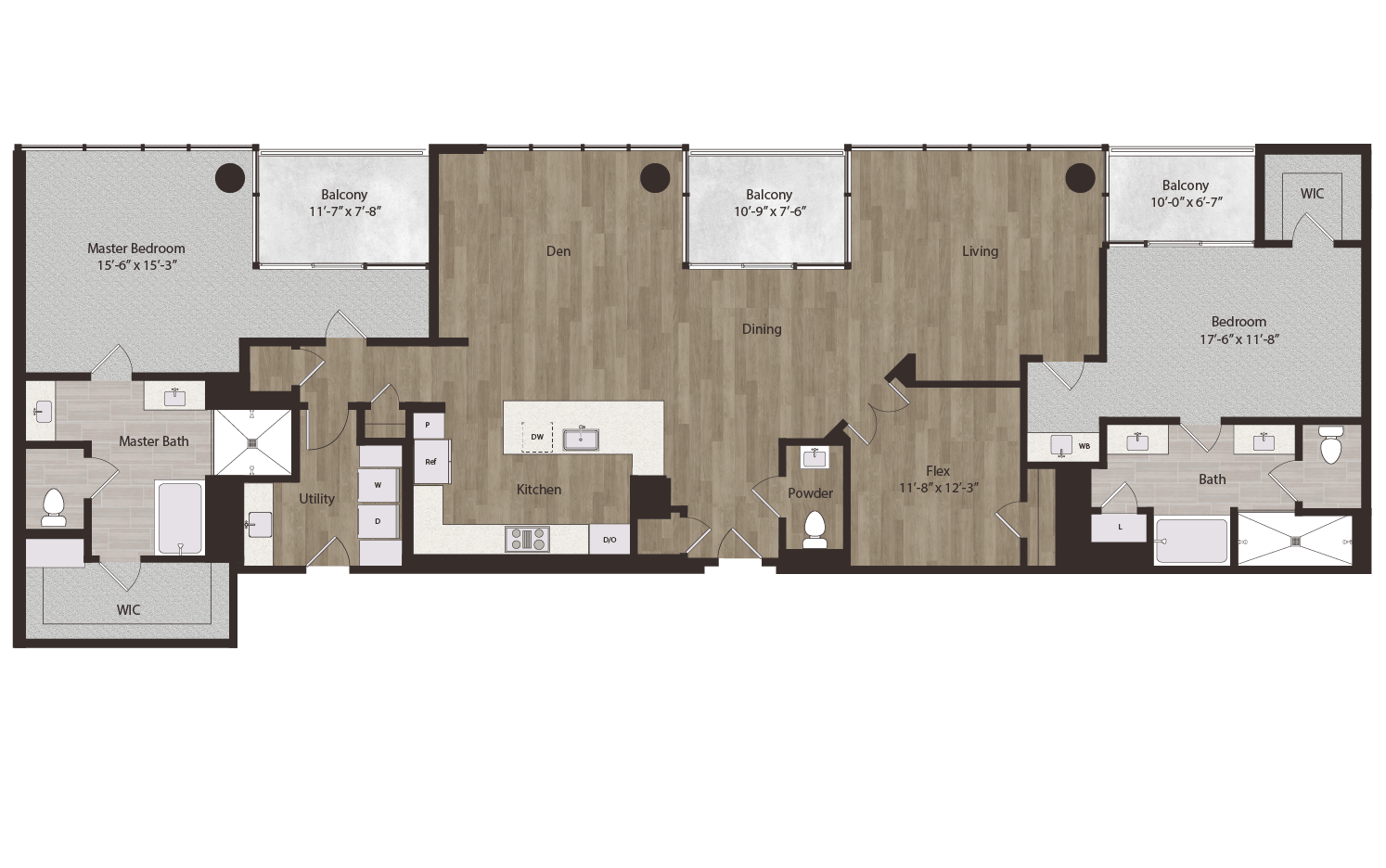 Floor plan layout diagram for P10